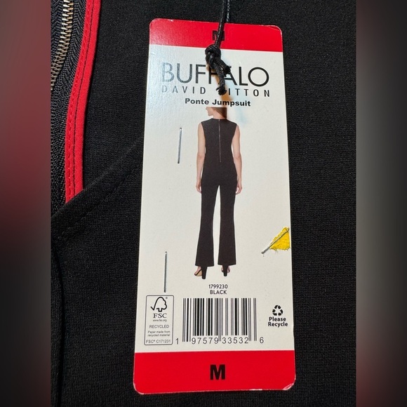 Buffalo by David Bitton Ponte Jumpsuit M - Picture 13 of 13